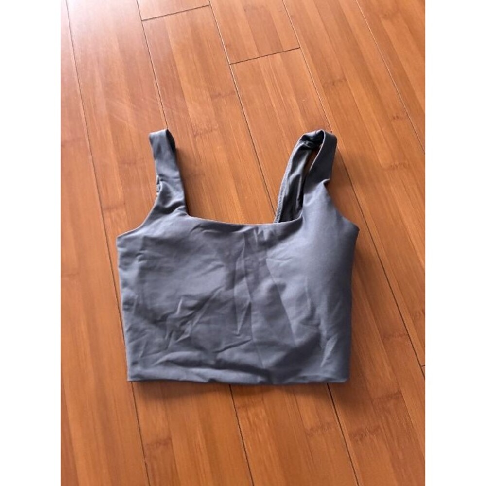 Abercrombie & Fitch YPB Square Tank / Crop Top Gray Small